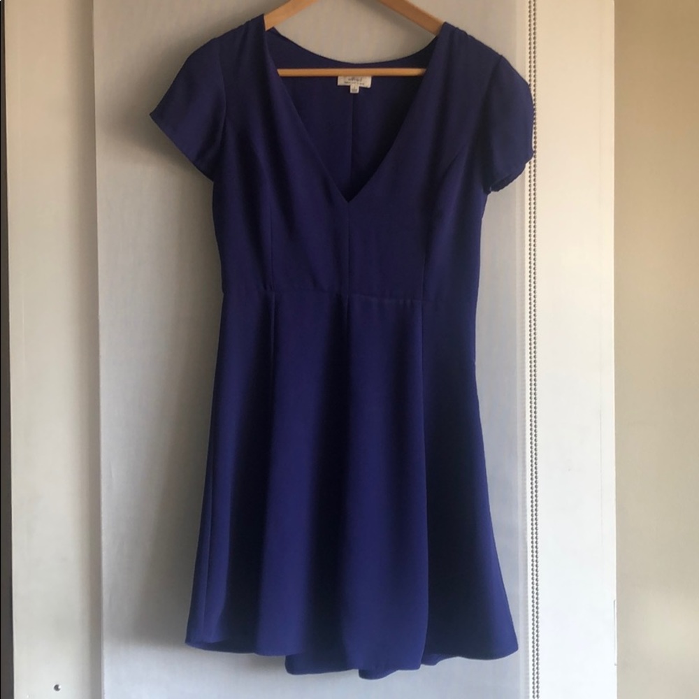 Aritzia Wilfred fit and flare v neck dress